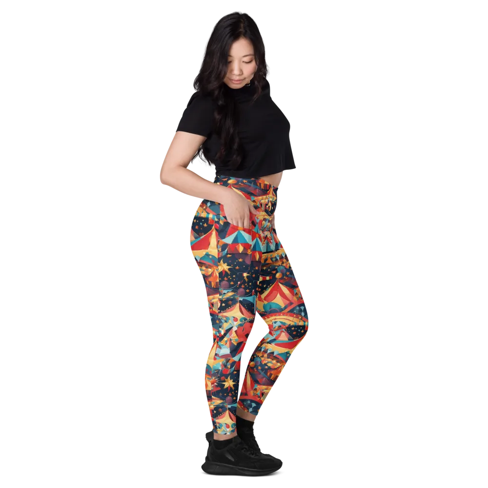 Midnight Big Top on Leggings with Pockets — Right