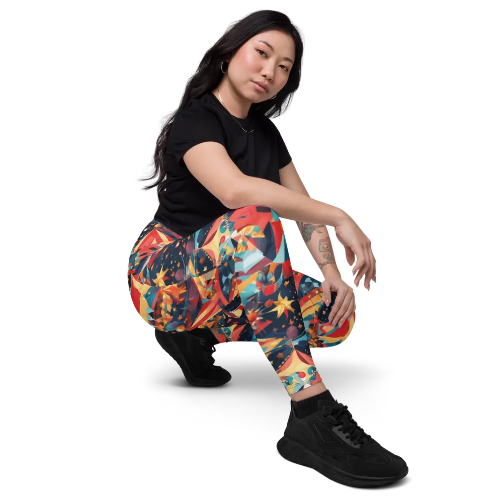 Midnight Big Top on Leggings with Pockets — Right Front