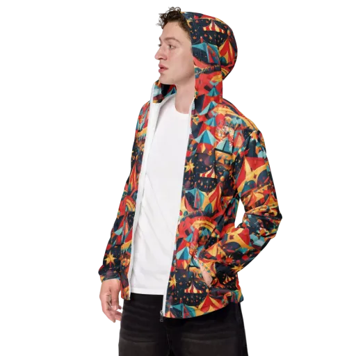 Midnight Big Top on a Men's Windbreaker