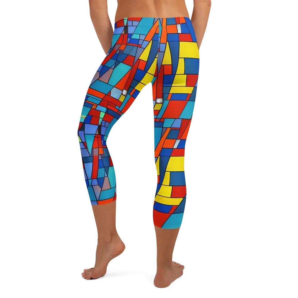 Scarlet Structure on Capri Leggings — Back