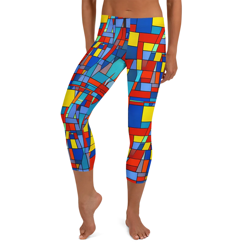 Scarlet Structure on Capri Leggings — Front