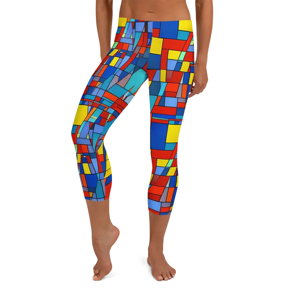 Scarlet Structure on Capri Leggings — Front