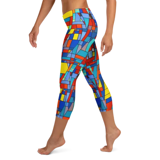 Scarlet Structure on a Capri Leggings