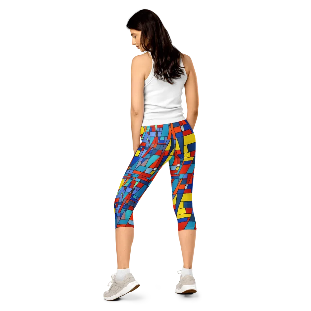 Scarlet Structure on Capri Leggings — Back