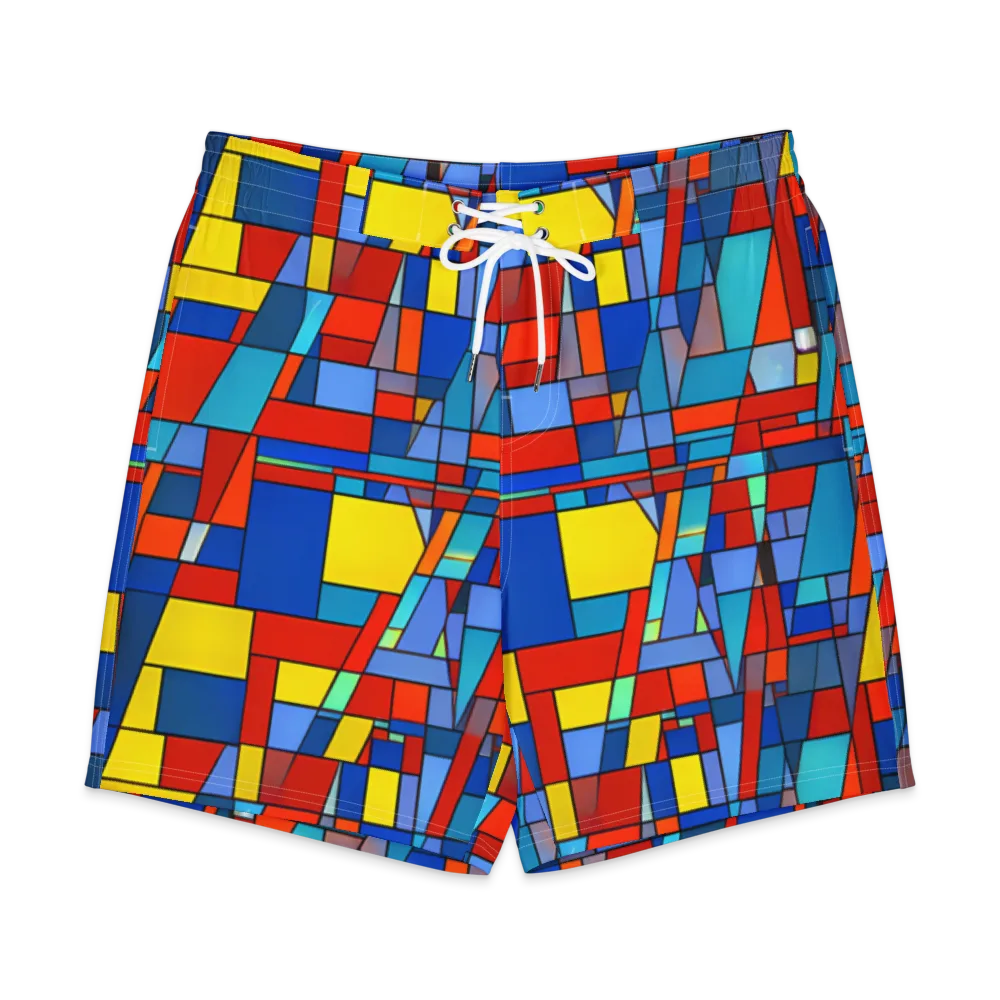 Scarlet Structure on Men's Board Shorts — Front