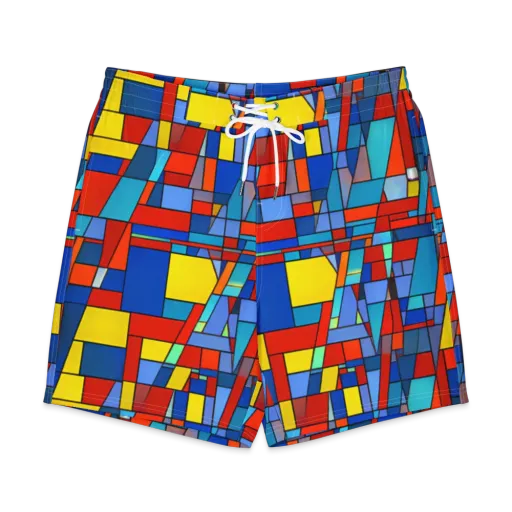 Scarlet Structure on a Men's Board Shorts
