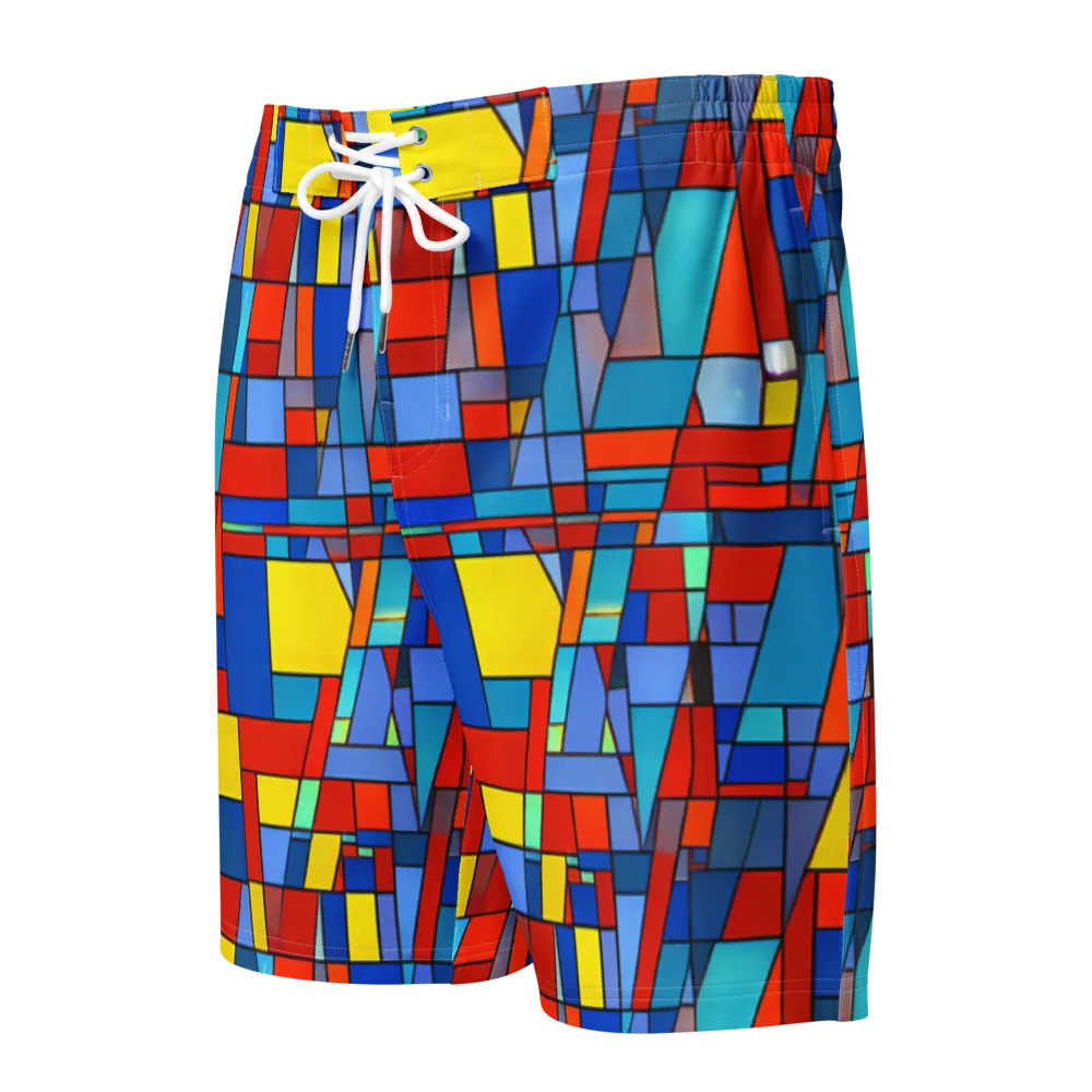 Scarlet Structure on Men's Board Shorts — Front