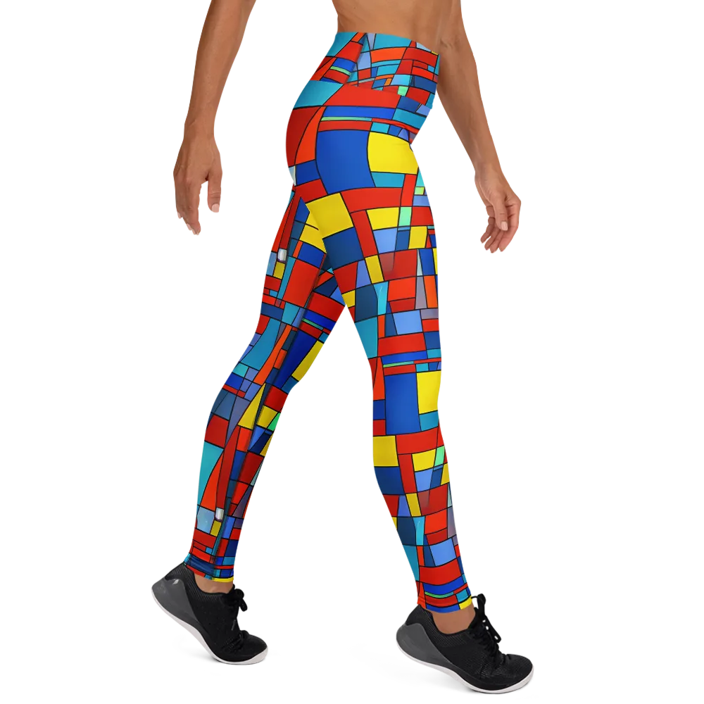 Scarlet Structure on Yoga Leggings — Right
