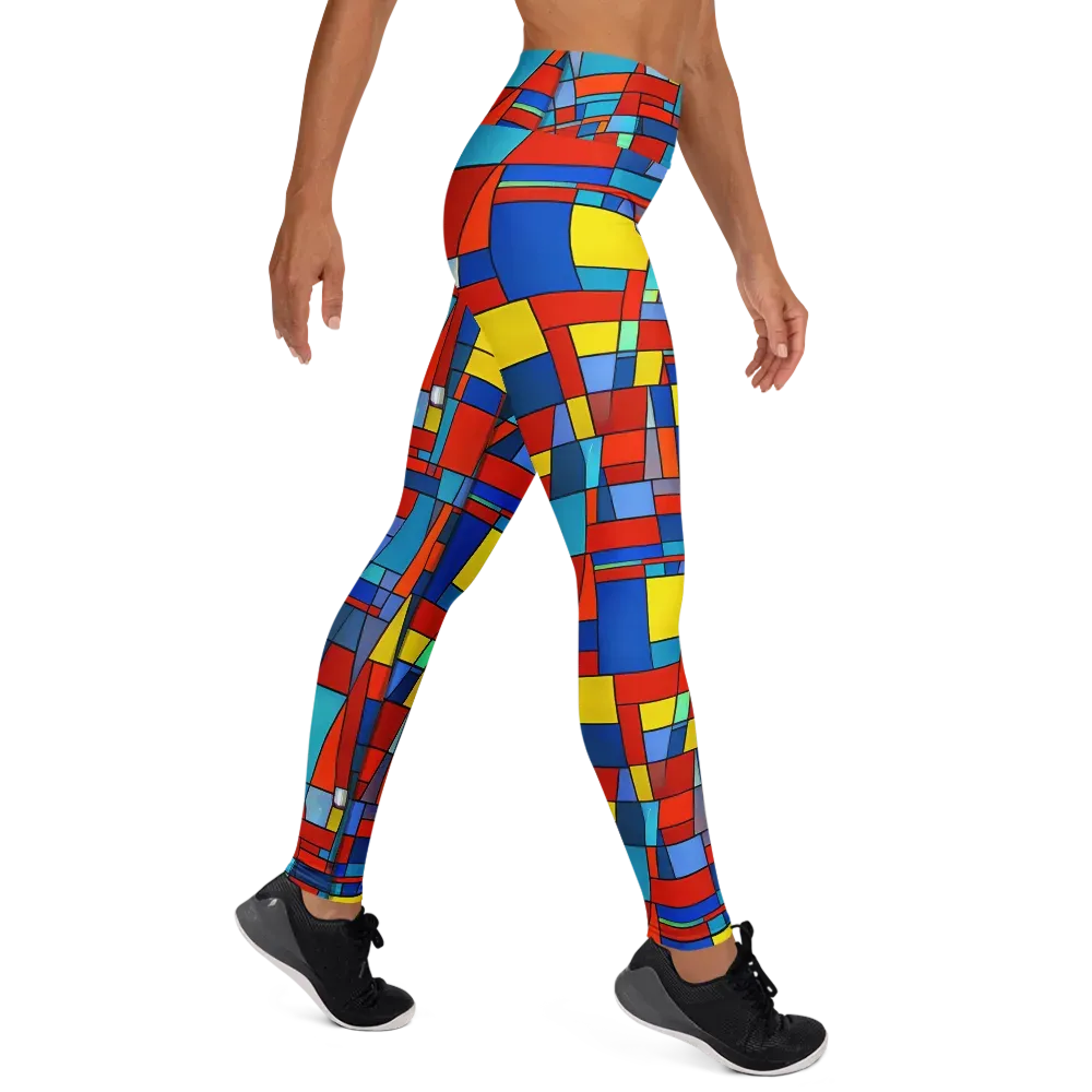 Scarlet Structure on Yoga Leggings — Right