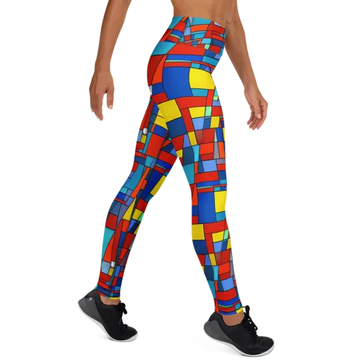 Scarlet Structure on a Yoga Leggings
