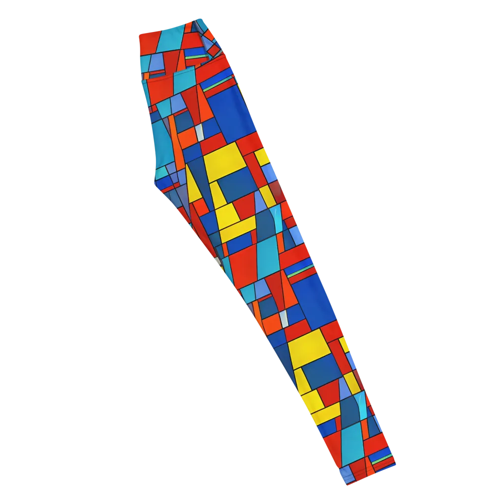 Scarlet Structure on Yoga Leggings — Right