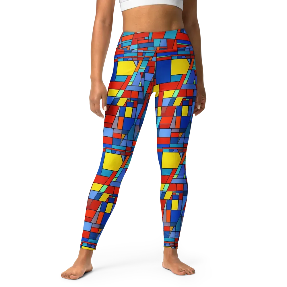 Scarlet Structure on Yoga Leggings — Front