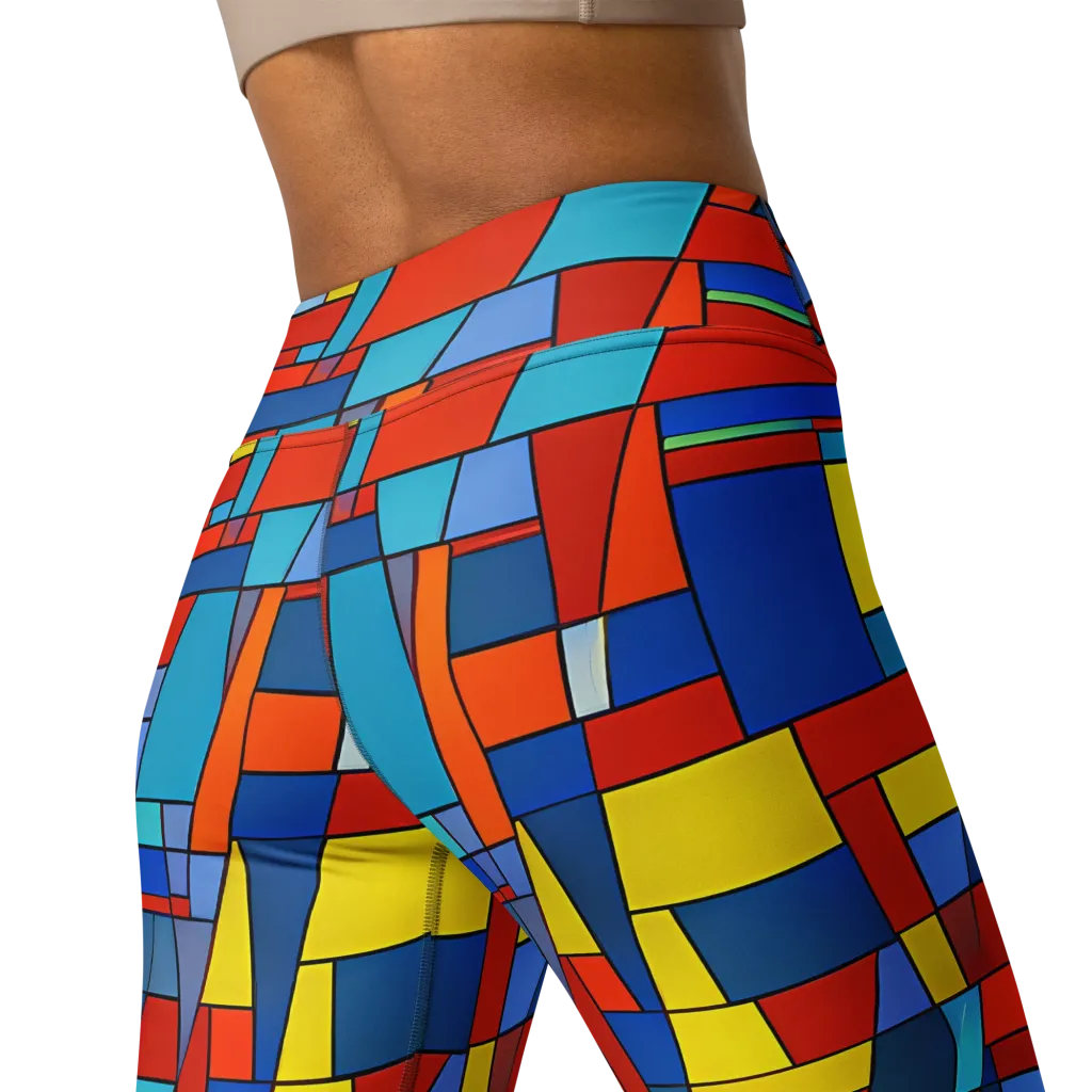 Scarlet Structure on Yoga Leggings — Back