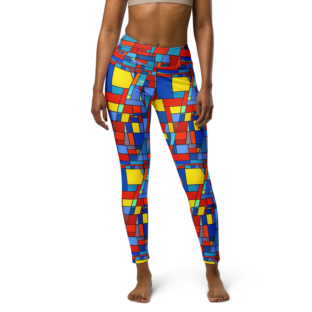 Scarlet Structure on Yoga Leggings — Front