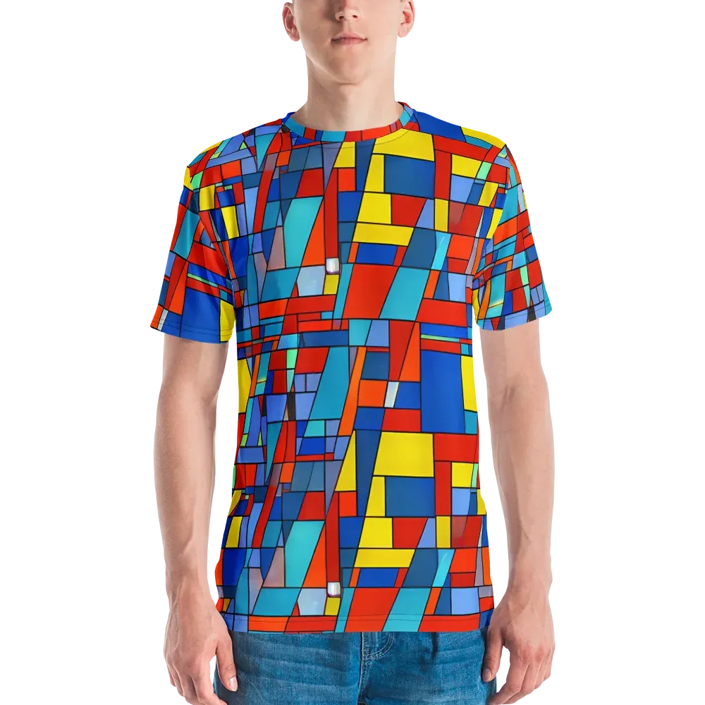 Scarlet Structure on Men's Crew Neck T-Shirt — Front