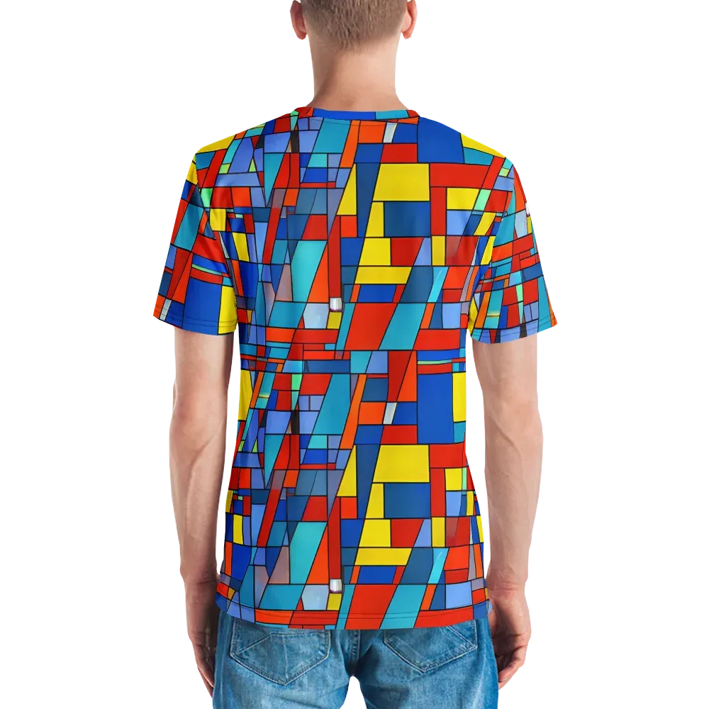 Scarlet Structure on Men's Crew Neck T-Shirt — Back