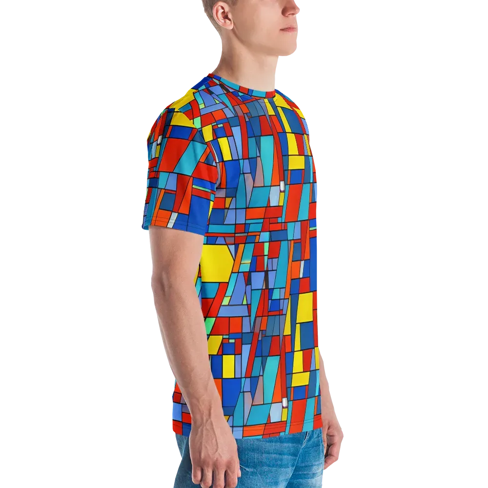 Scarlet Structure on Men's Crew Neck T-Shirt — Right