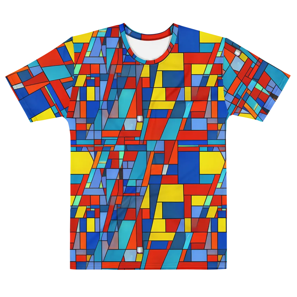 Scarlet Structure on Men's Crew Neck T-Shirt — Front