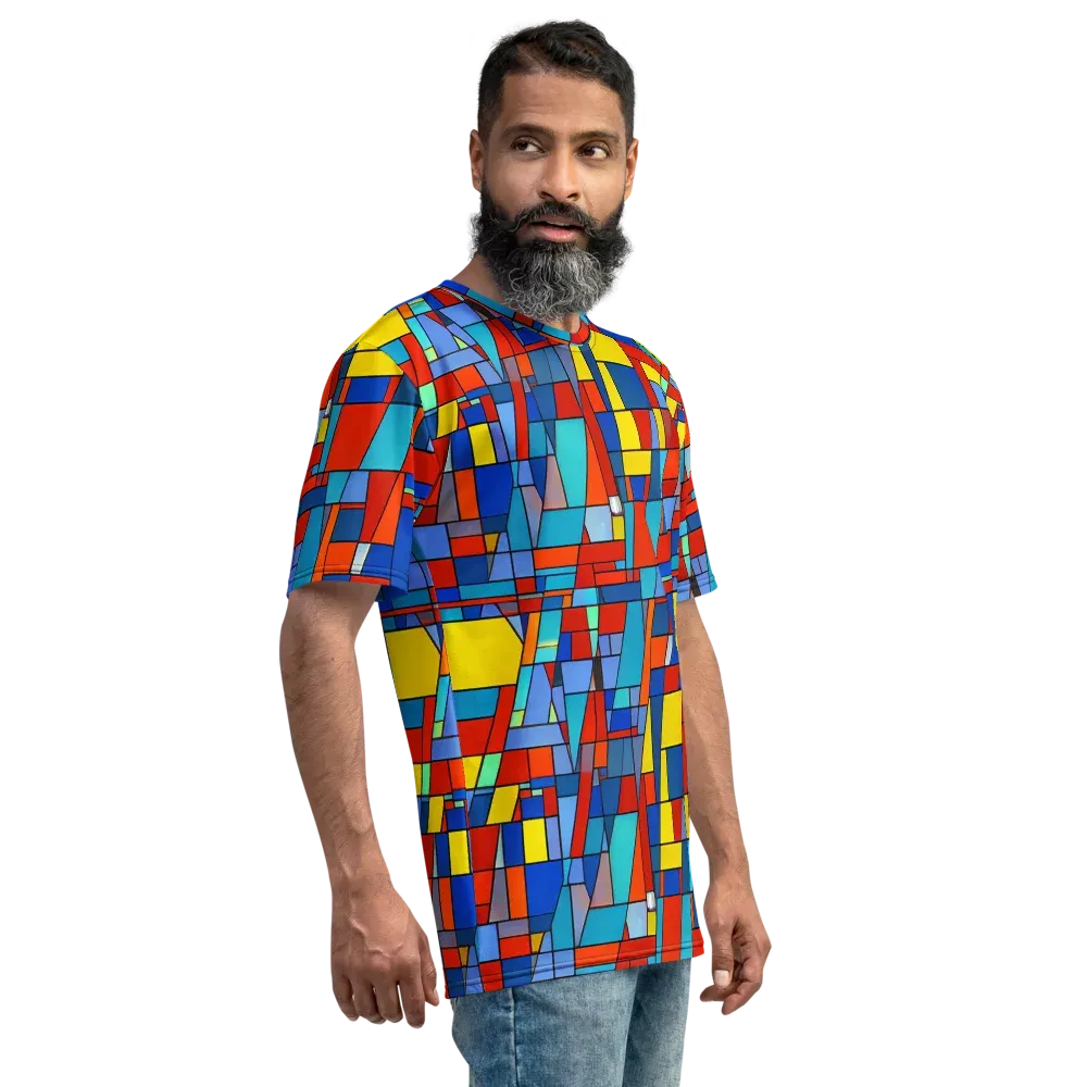 Scarlet Structure on Men's Crew Neck T-Shirt — Right