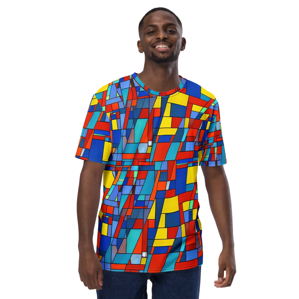 Scarlet Structure on Men's Crew Neck T-Shirt — Front
