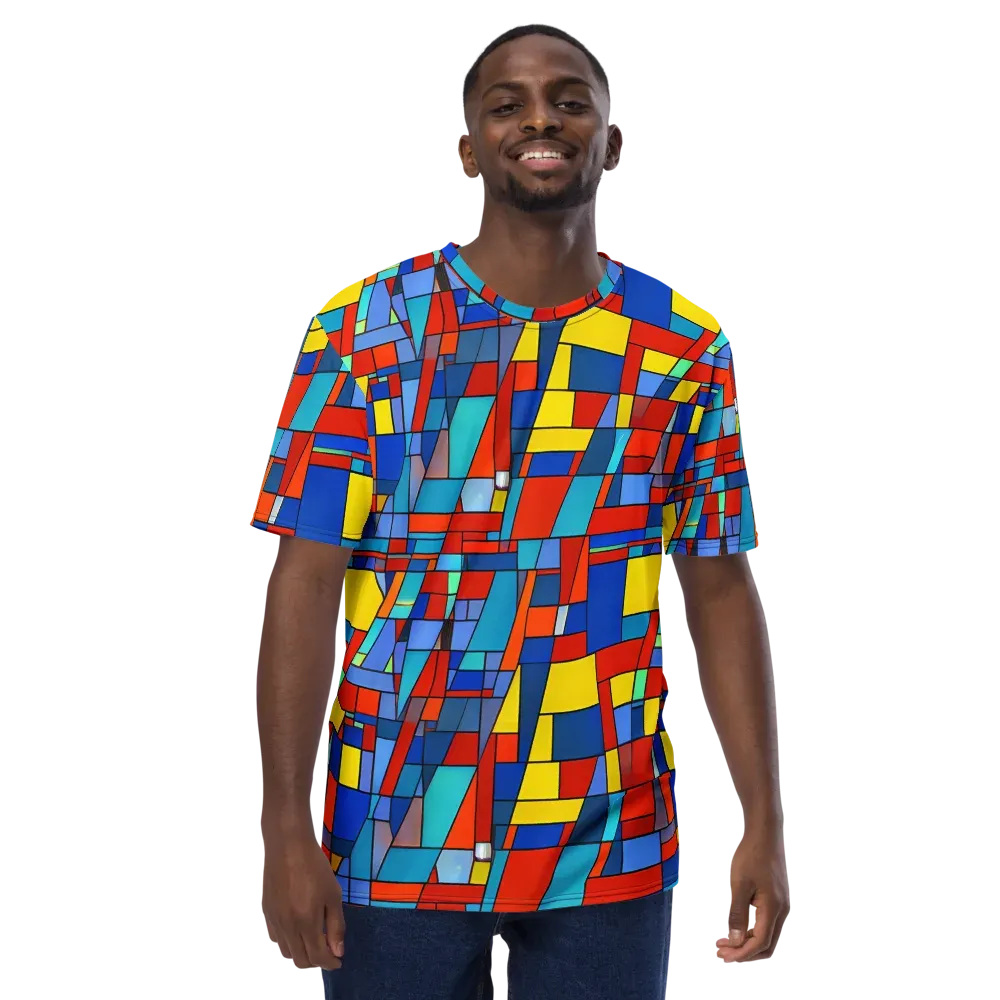 Scarlet Structure on Men's Crew Neck T-Shirt — Front