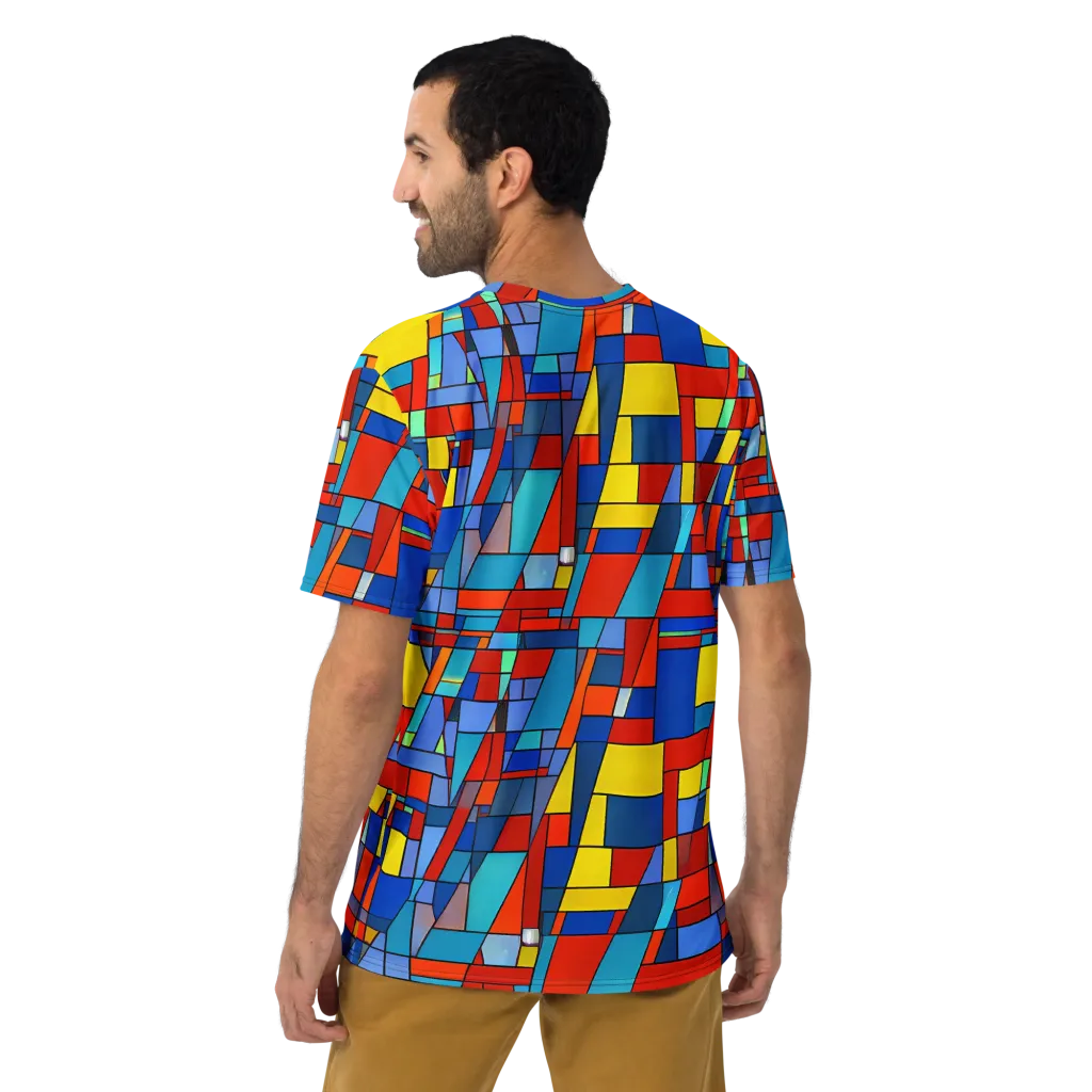 Scarlet Structure on Men's Crew Neck T-Shirt — Back
