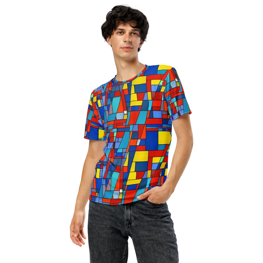 Scarlet Structure on Men's Crew Neck T-Shirt — Front