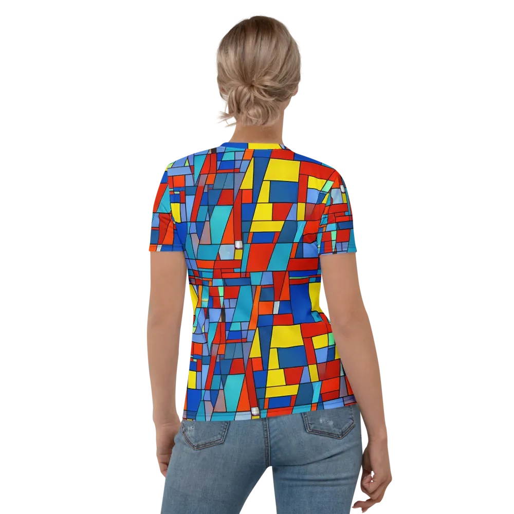 Scarlet Structure on Women's Crew Neck T-Shirt — Back