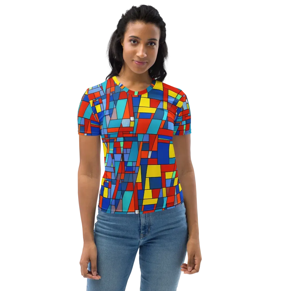 Scarlet Structure on Women's Crew Neck T-Shirt — Front