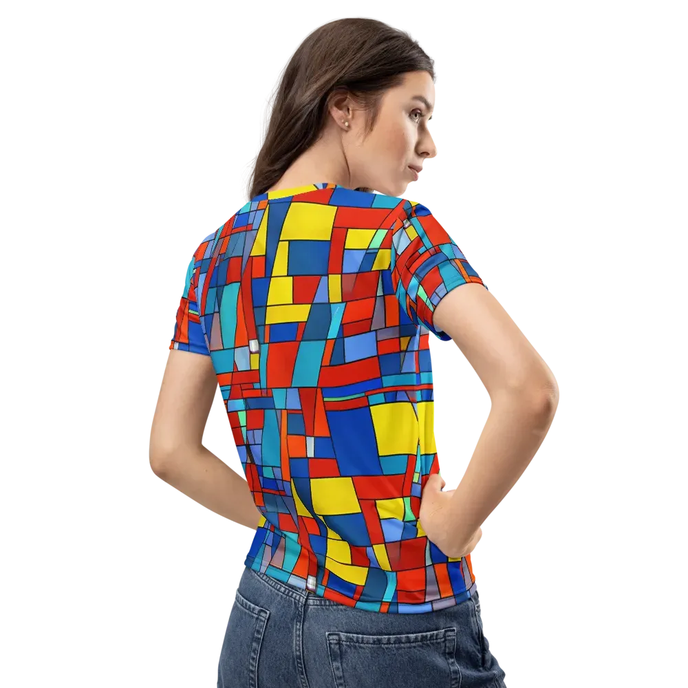 Scarlet Structure on Women's Crew Neck T-Shirt — Back