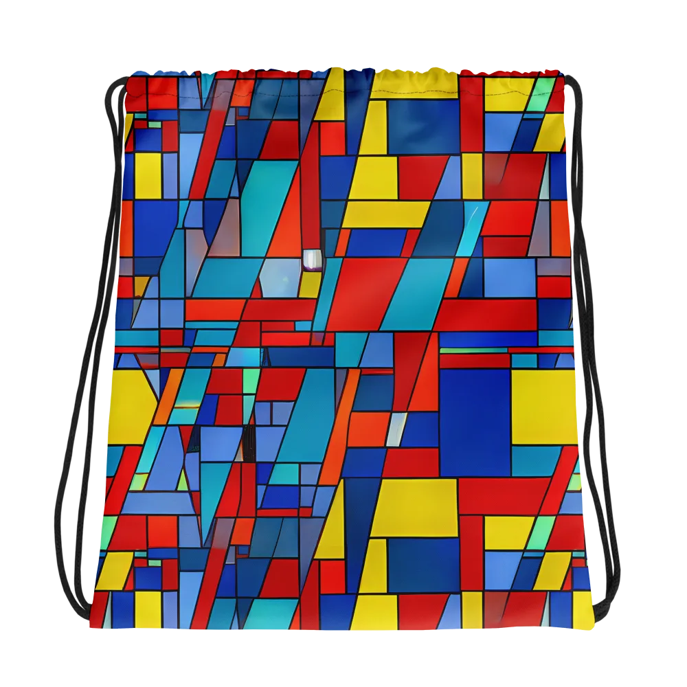 Scarlet Structure on Drawstring Bag — Photo