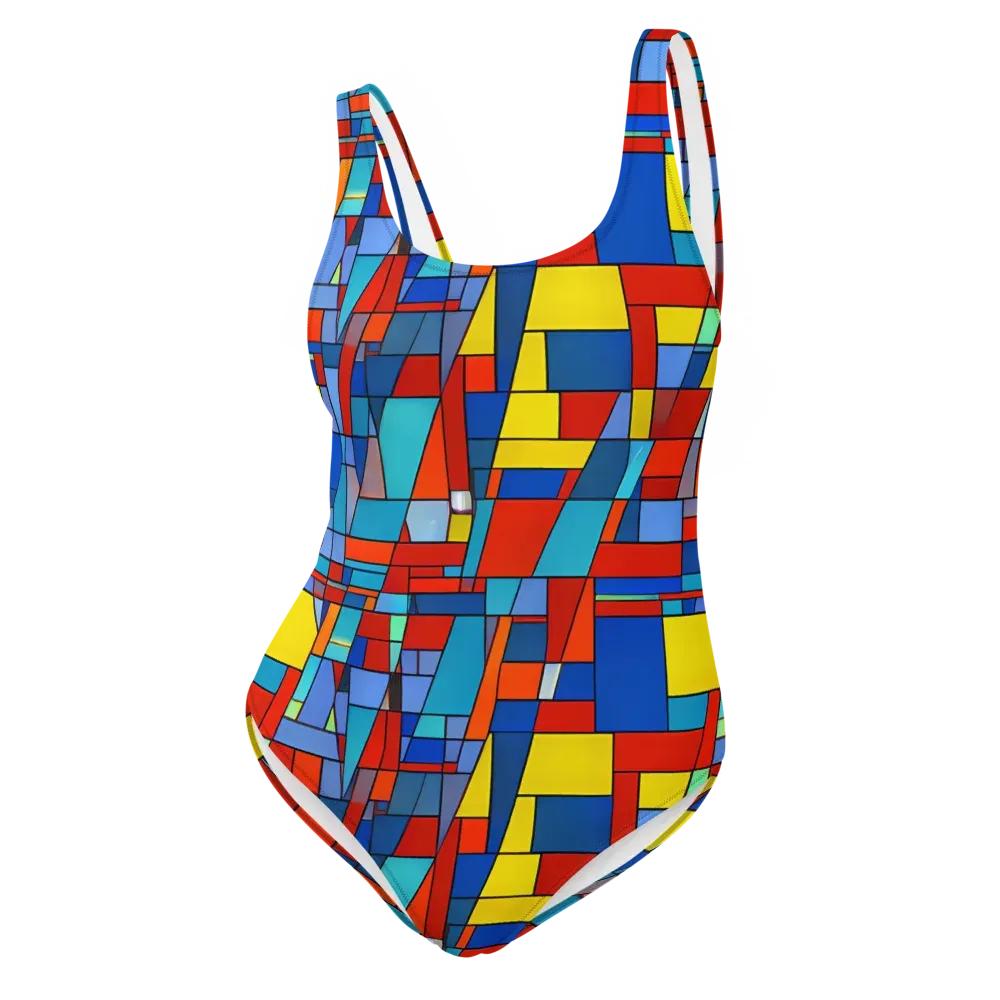 Scarlet Structure on One-Piece Swimsuit — Front
