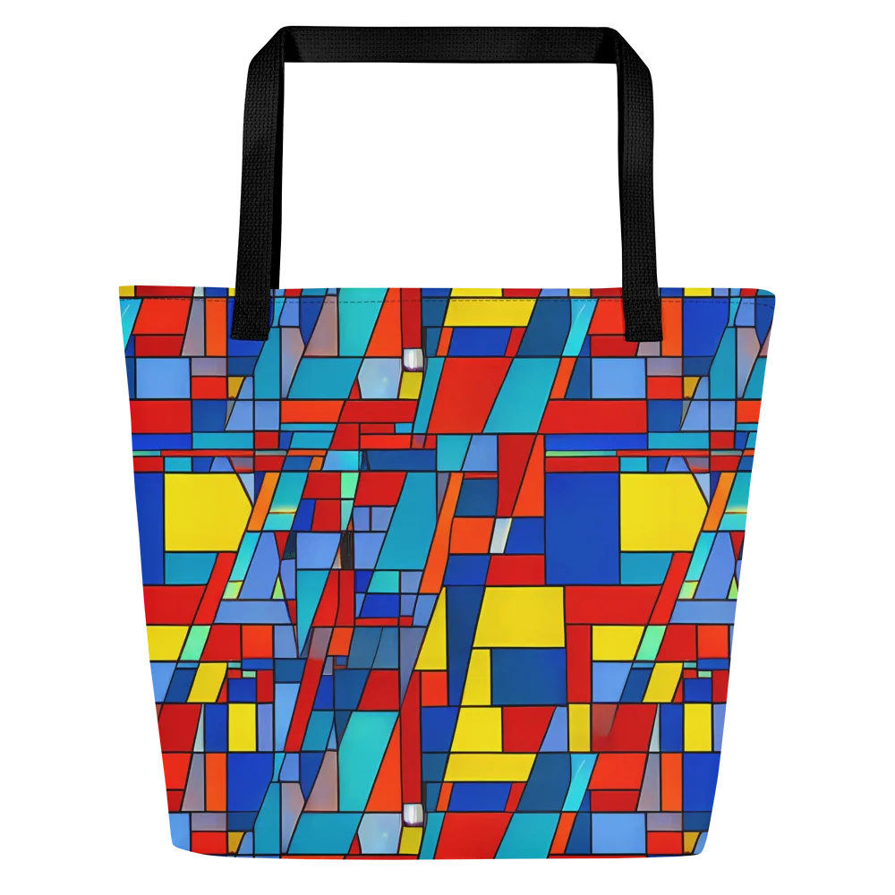 Scarlet Structure on Large Tote Bag W/ Pocket — Front