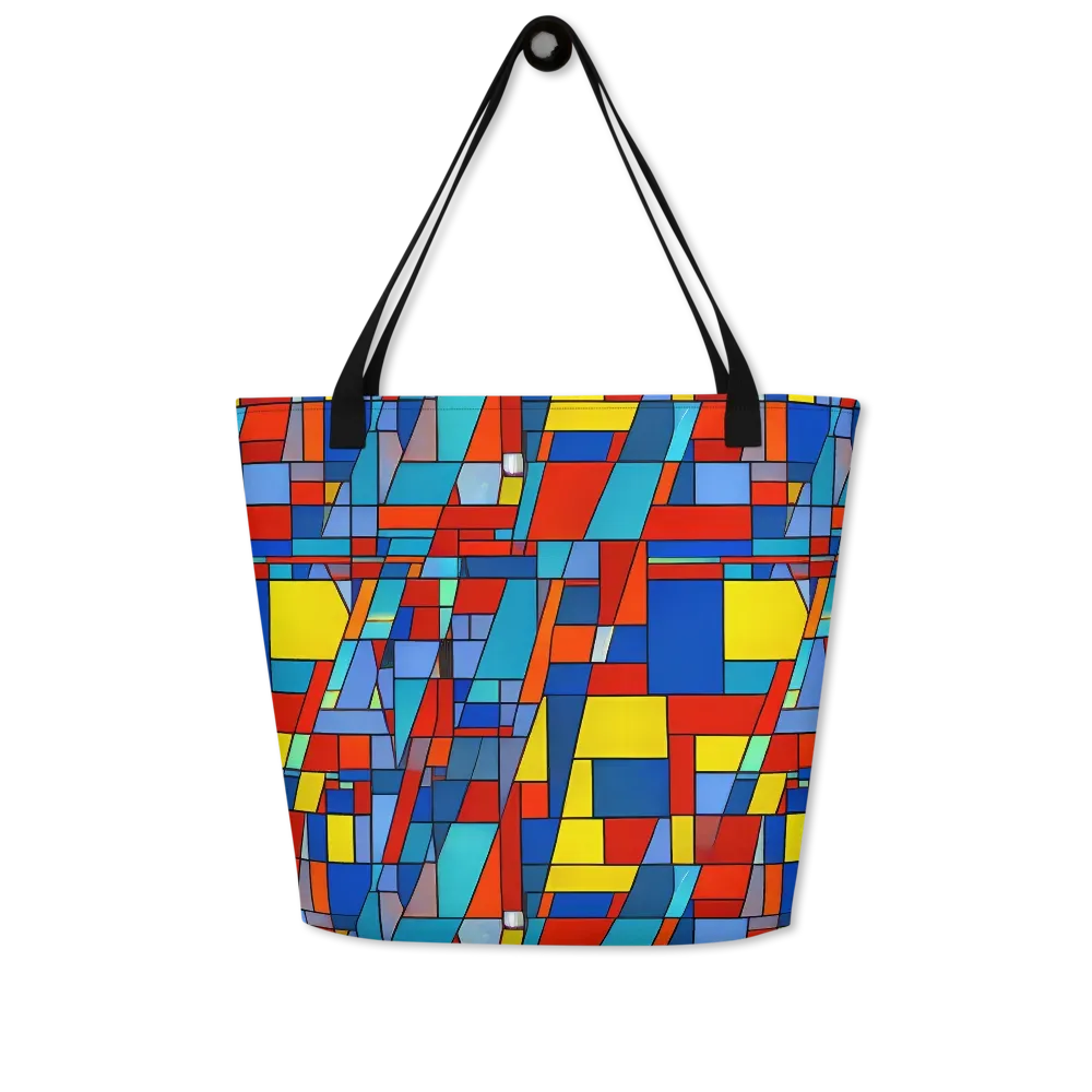Scarlet Structure on Large Tote Bag W/ Pocket — Front