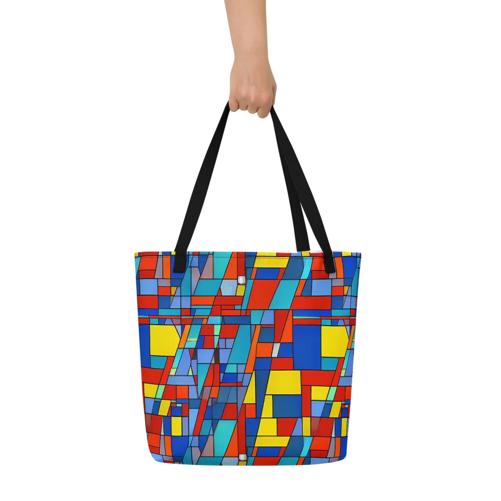 Scarlet Structure on Large Tote Bag W/ Pocket — Front