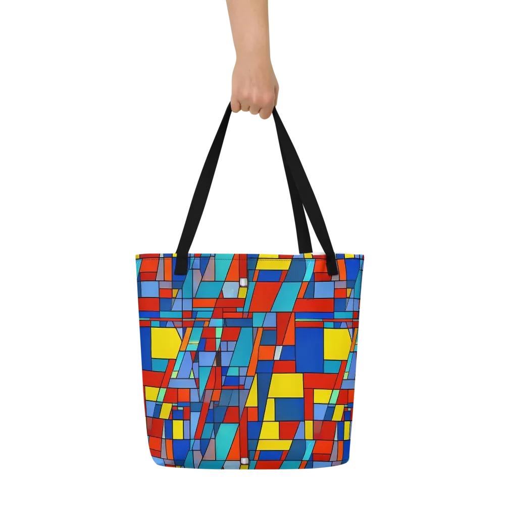 Scarlet Structure on Large Tote Bag W/ Pocket — Front