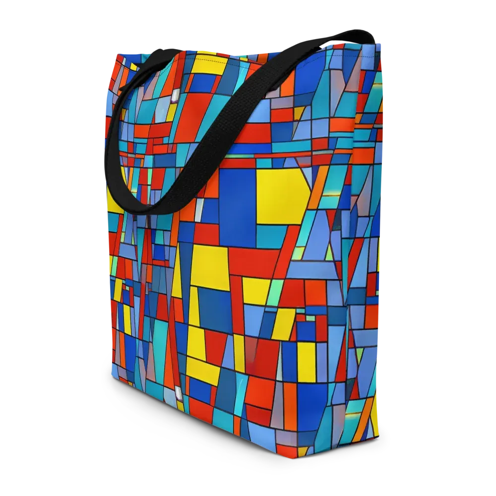 Scarlet Structure on Large Tote Bag W/ Pocket — Front