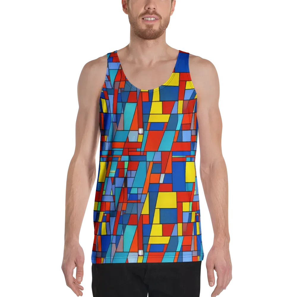 Scarlet Structure on Men's Tank Top — Front