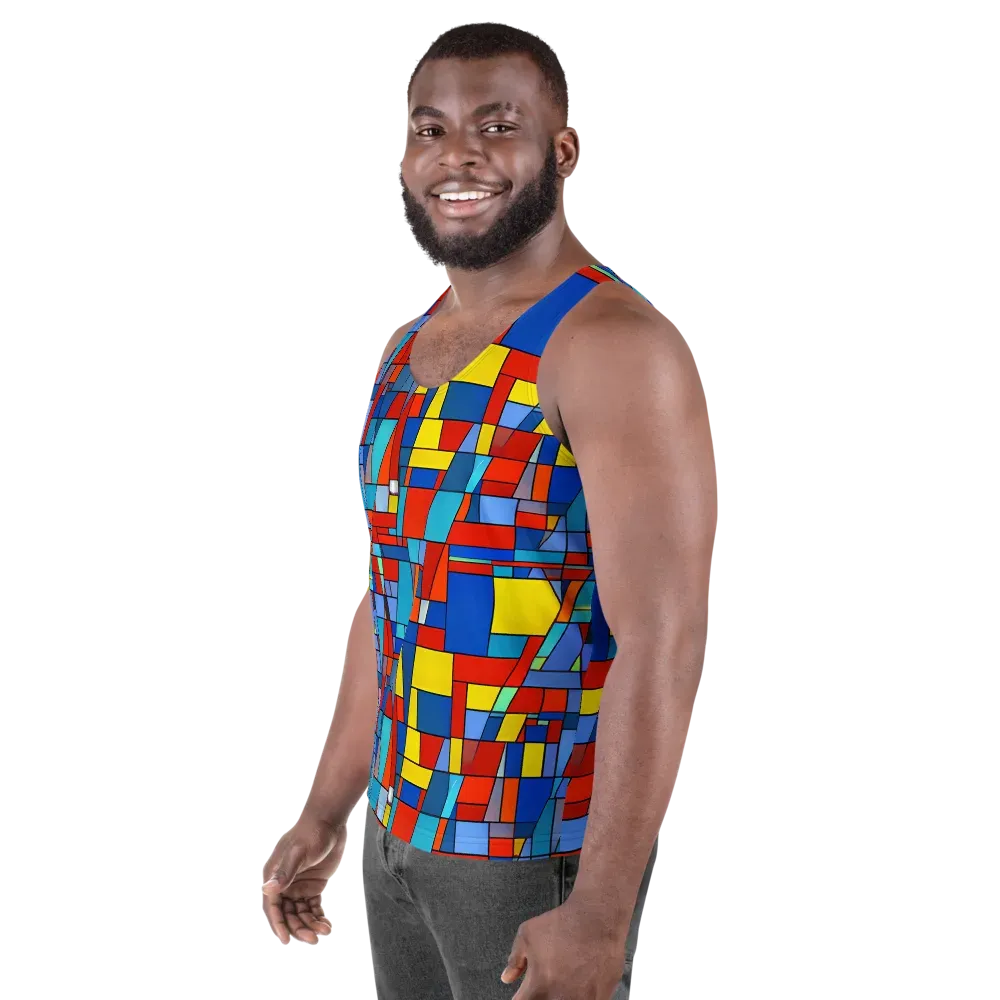Scarlet Structure on Men's Tank Top — Left Front