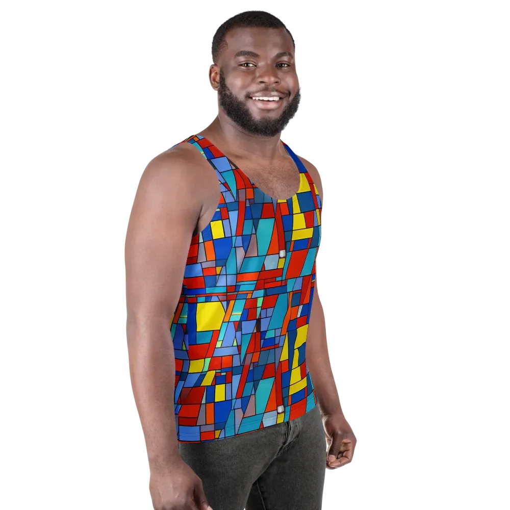 Scarlet Structure on Men's Tank Top — Right Front