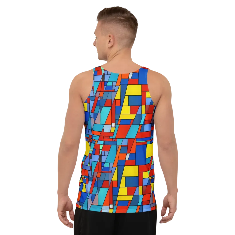 Scarlet Structure on Men's Tank Top — Back