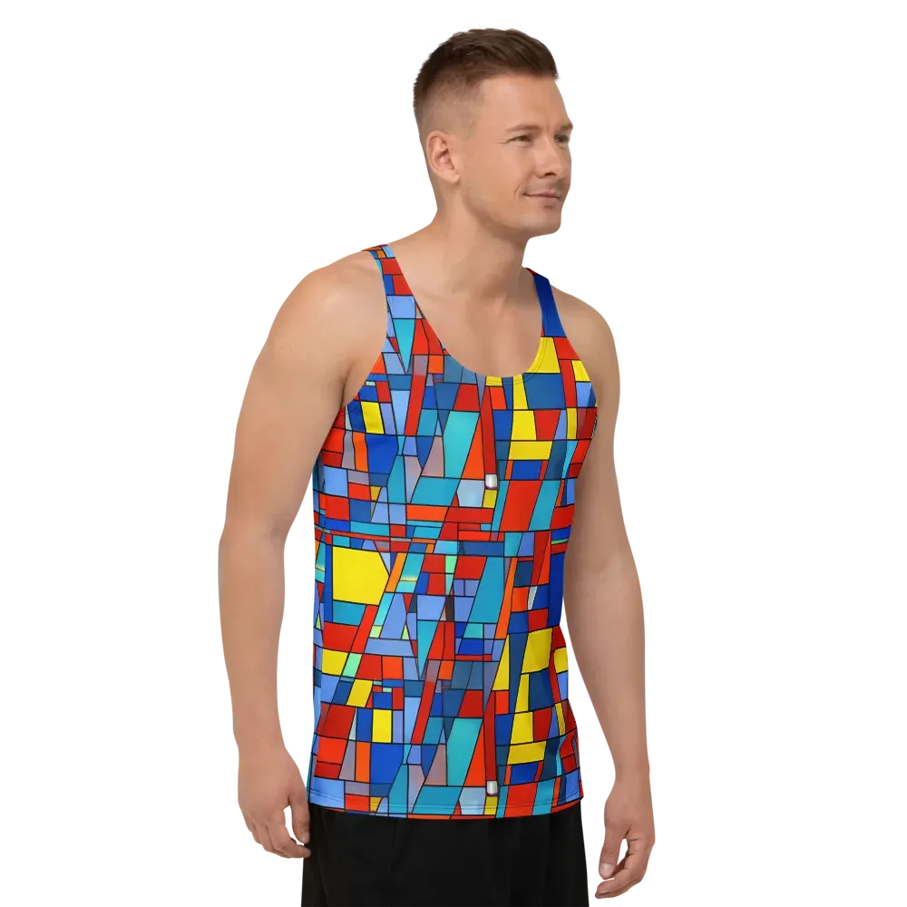 Scarlet Structure on Men's Tank Top — Right Front
