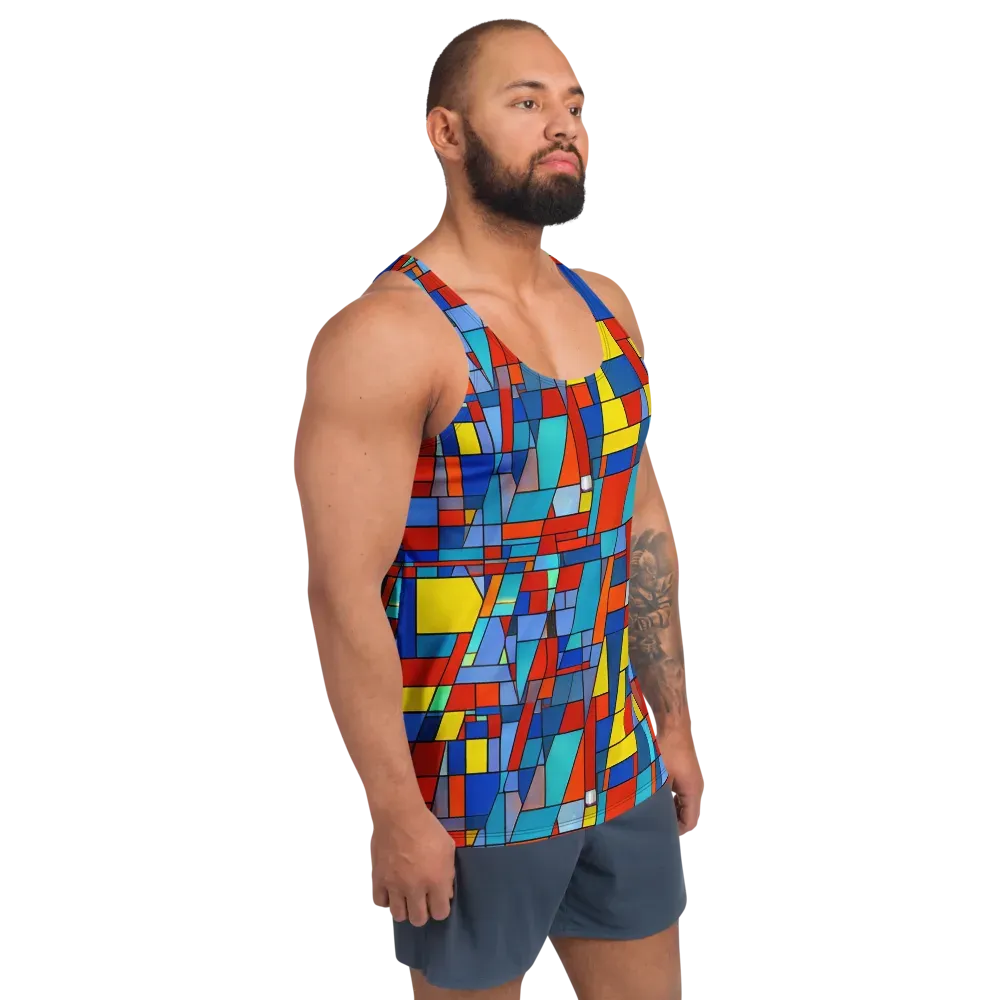 Scarlet Structure on Men's Tank Top — Right Front
