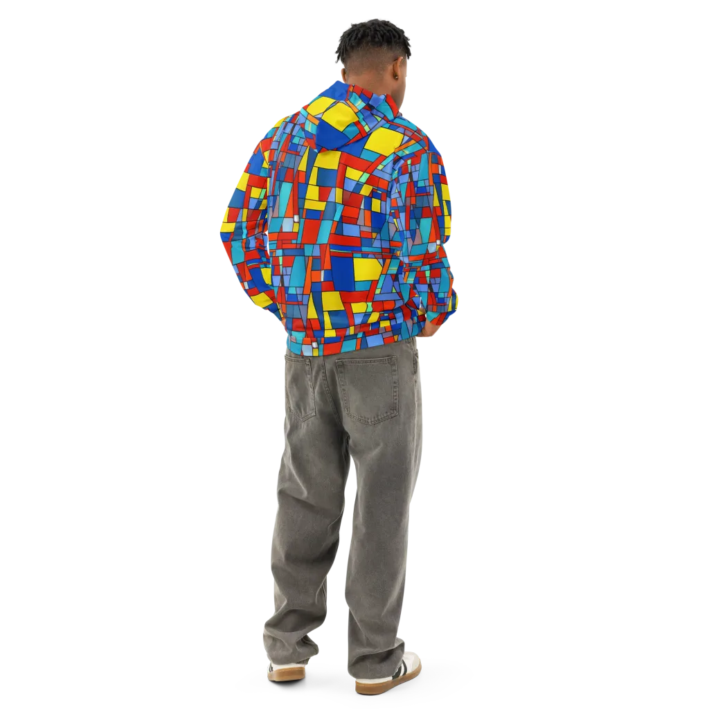 Scarlet Structure on Cotton Hoodie — Back