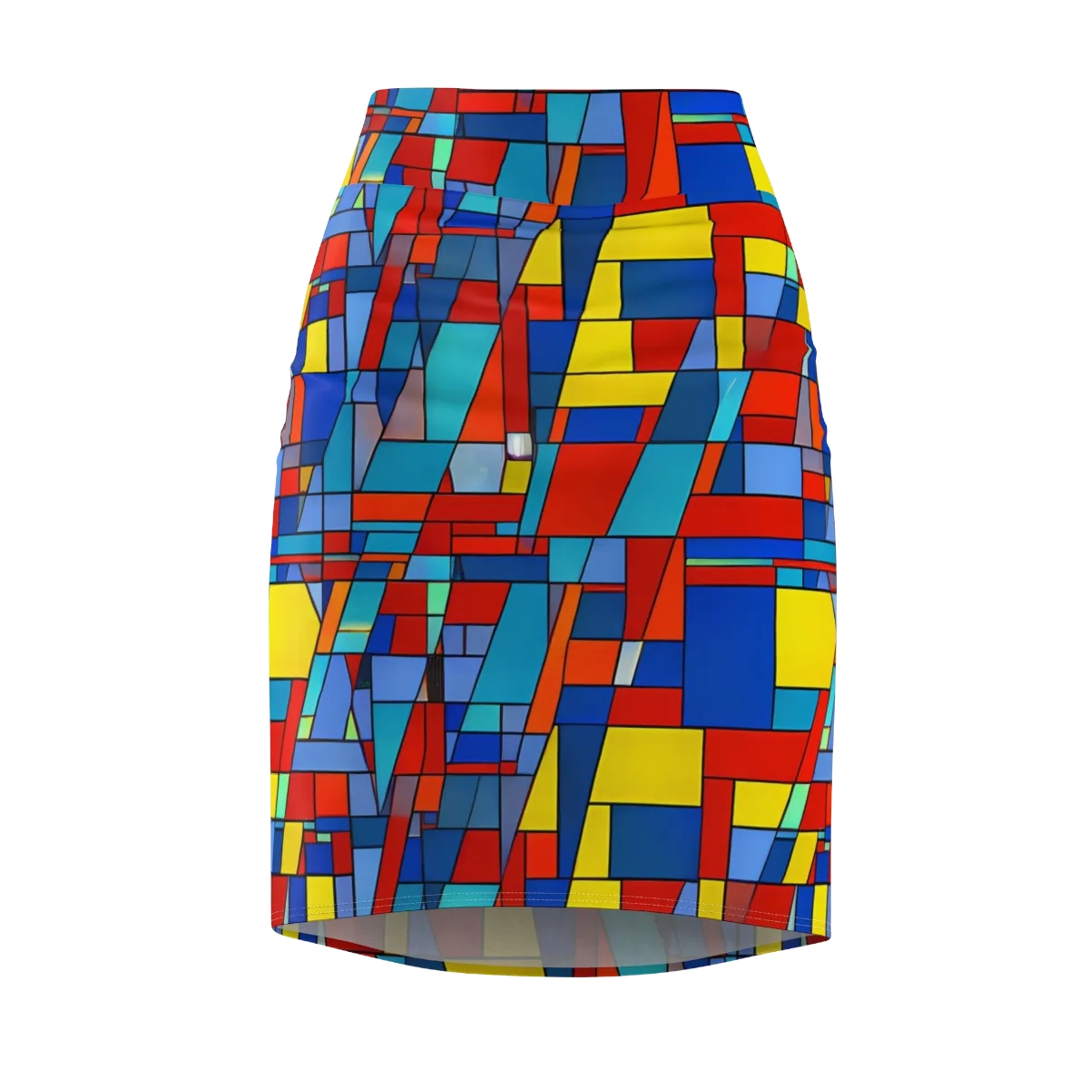Scarlet Structure on Pencil Skirt — Front