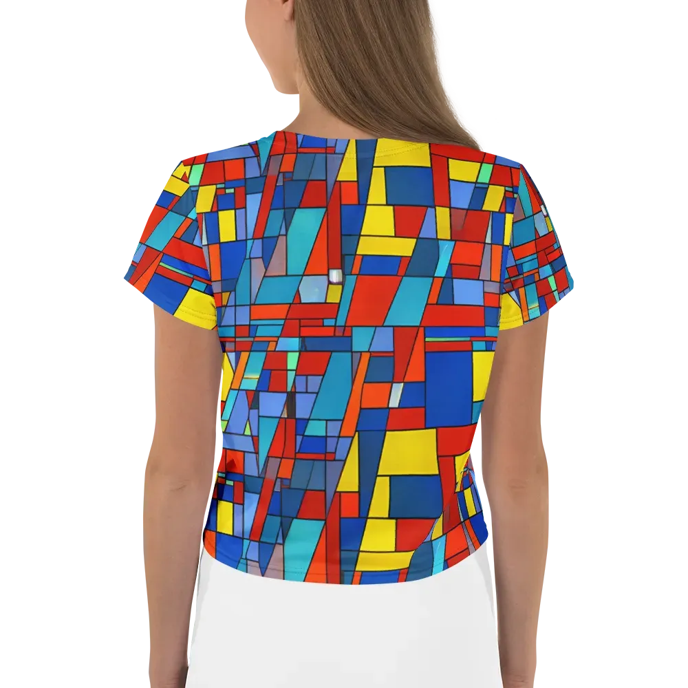 Scarlet Structure on Crop Tee — Back