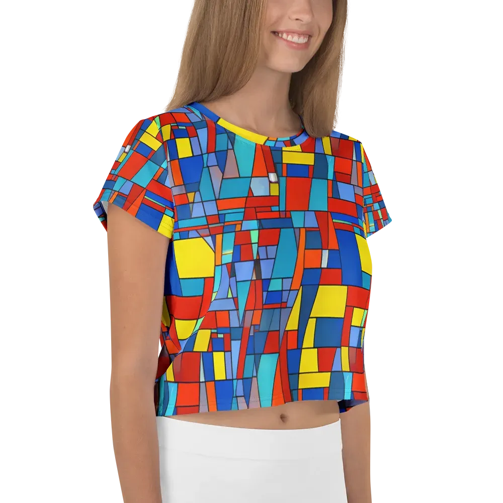 Scarlet Structure on Crop Tee — Right