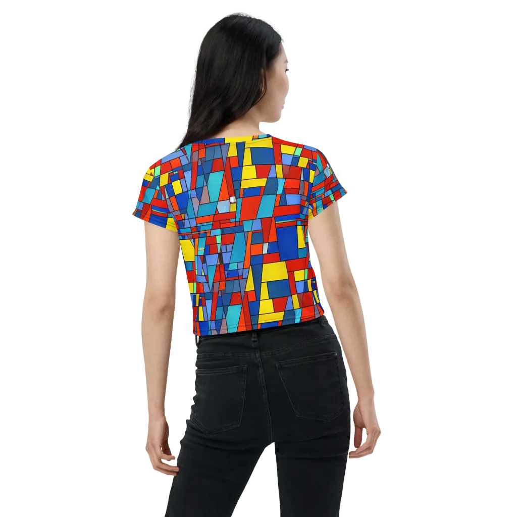 Scarlet Structure on Crop Tee — Back