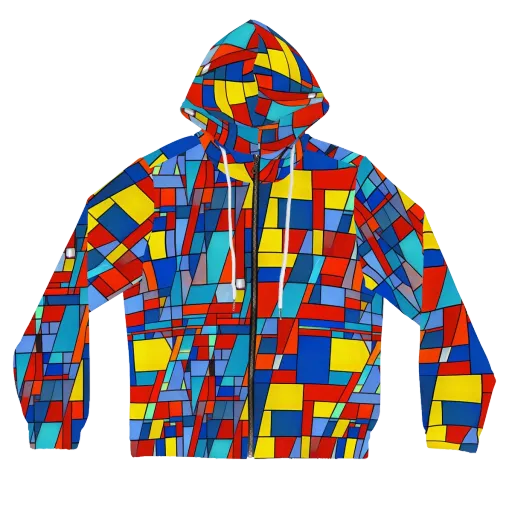 Scarlet Structure on a Women's Full-Zip Hoodie