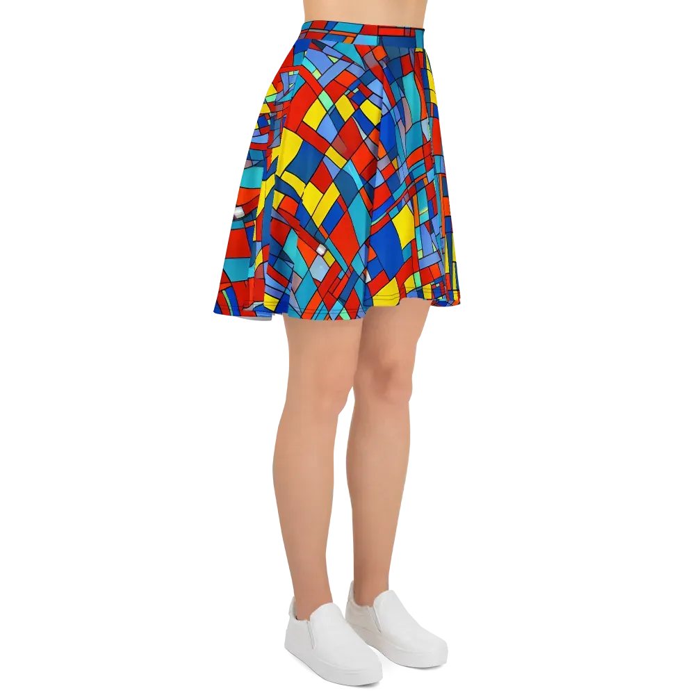 Scarlet Structure on Skater Skirt — Right